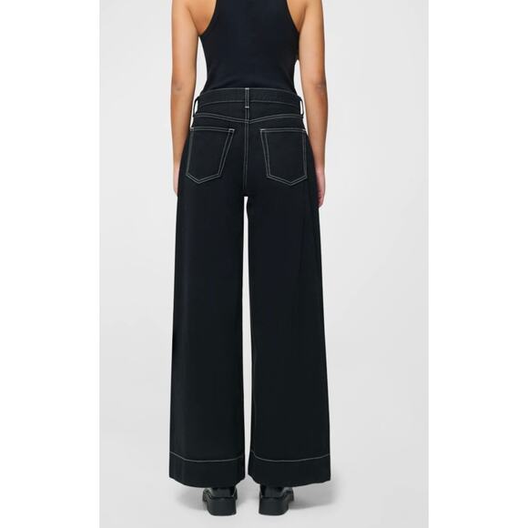 Ética Women Matis Wide Leg Pant in Black Onyx - Picture 2 of 6